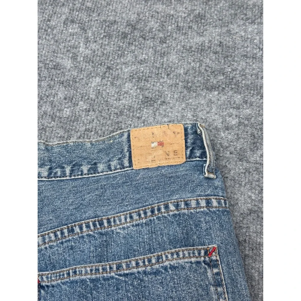 Vintage Tommy Hilfiger Carpenter Jeans Mens 34x32 Blue Denim Cargo Relaxed‎ Fit